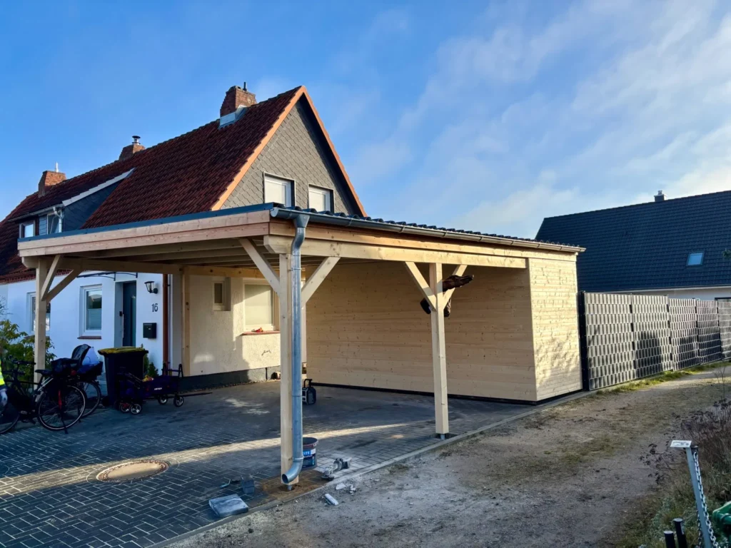 Carport Bau am liebsten aus Holz